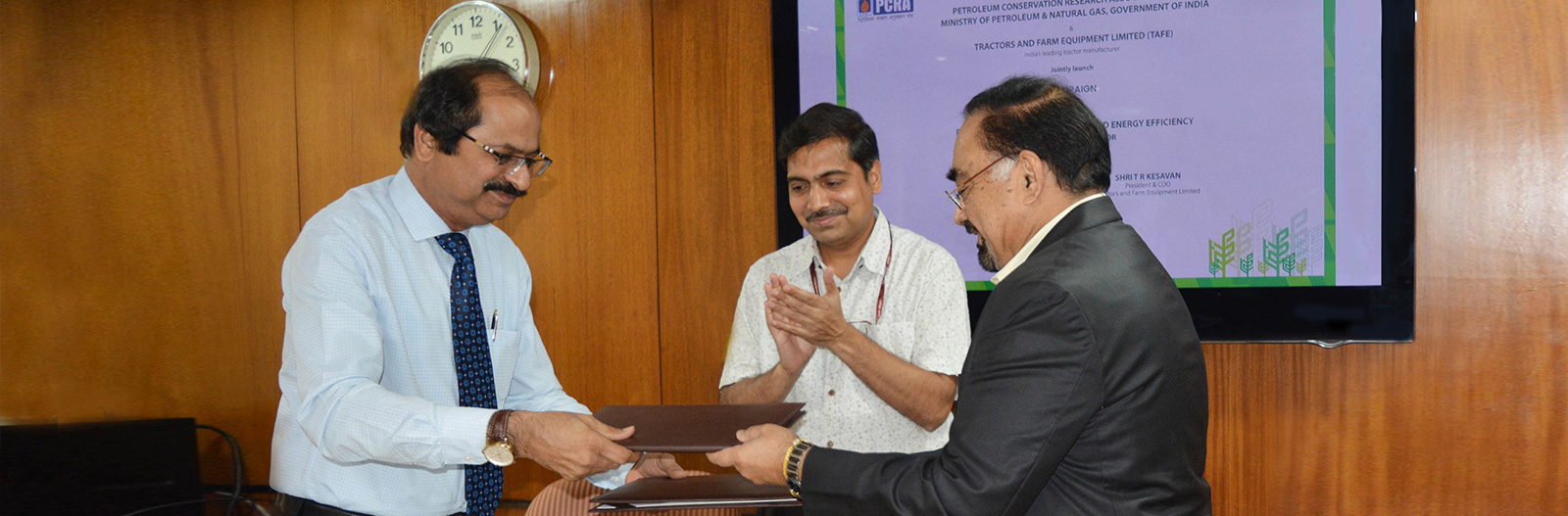 TAFE signs MoU with Petroleum Conservation Research Association (PCRA) to aid efficient energy utilization in agriculture
