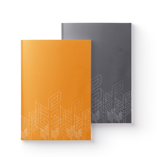 Coral Orange Notebook Set